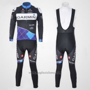 2011 Abbigliamento Ciclismo Garmin Campione Neozelandese Manica Lunga e Salopette