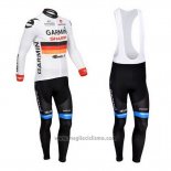 2013 Abbigliamento Ciclismo Garmin Sharp Campione Germania Manica Lunga e Salopette