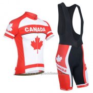 2014 Abbigliamento Ciclismo Monton Campione Canada Manica Corta e Salopette