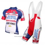 2015 Abbigliamento Ciclismo Androni Giocattoli Bianco Manica Corta e Salopette