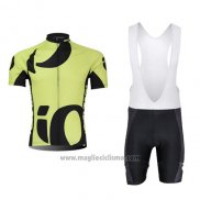 2015 Abbigliamento Ciclismo Pearl Izumi Nero e Verde Manica Corta e Salopette