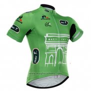 2015 Abbigliamento Ciclismo Tour de France Verde Manica Corta e Salopette