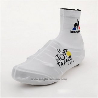 2015 Tour de France Copriscarpe Ciclismo Bianco