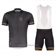 2018 Abbigliamento Ciclismo Maloja PushbikersM Nero Giallo Manica Corta e Salopette