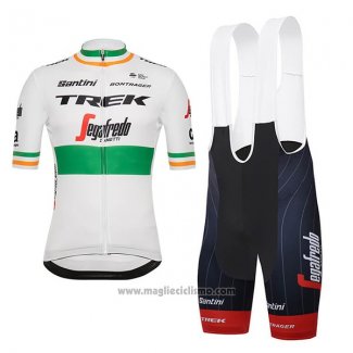 2018 Abbigliamento Ciclismo Trek Segafredo Campione Irlanda Manica Corta e Salopette