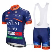 2018 Abbigliamento Ciclismo Vini Fantini Scuro Blu Manica Corta e Salopette