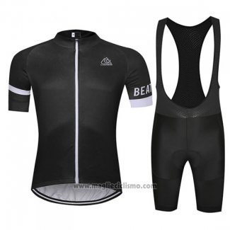 2019 Abbigliamento Ciclismo Chomir Nero Manica Corta e Salopette