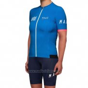 2019 Abbigliamento Ciclismo Donne Maap Blu Manica Corta e Salopette