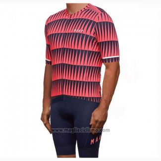 2019 Abbigliamento Ciclismo Maap Rosso Nero Manica Corta e Salopette