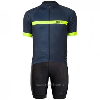 2020 Abbigliamento Ciclismo Bontrage Giallo Scuro Blu Manica Corta e Salopette