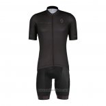 2022 Abbigliamento Ciclismo Scott Nero Manica Corta e Salopette