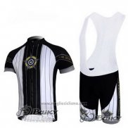 2010 Abbigliamento Ciclismo Pearl Izumi Nero e Bianco Manica Corta e Salopette