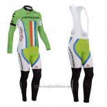 2014 Abbigliamento Ciclismo Cannondale Campione Neozelandese Manica Lunga e Salopette