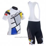 2014 Abbigliamento Ciclismo Fox Cyclingbox Bianco Manica Corta e Salopette