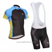 2014 Abbigliamento Ciclismo Pearl Izumi Nero e Blu Manica Corta e Salopette