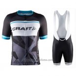 2016 Abbigliamento Ciclismo Craft Blu e Nero Manica Corta e Salopette