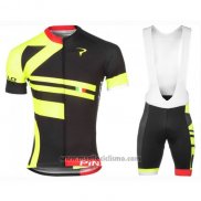 2016 Abbigliamento Ciclismo Pinarello Rosso e Giallo Manica Corta e Salopette