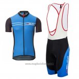 2017 Abbigliamento Ciclismo Nalini Sinello Ti Blu Manica Corta e Salopette