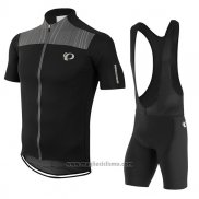 2017 Abbigliamento Ciclismo Pearl Izumi Nero e Grigio Manica Corta e Salopette