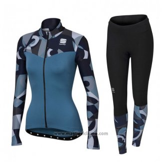 2017 Abbigliamento Ciclismo Sportful Primavera Blu Manica Lunga e Salopette