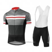 2018 Abbigliamento Ciclismo Loffler Nero Grigio Manica Corta e Salopette