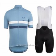 2018 Abbigliamento Ciclismo Ralph Blu e Blu Scuro Manica Corta e Salopette