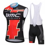 2018 Gilet Antivento BMC Rosso e Nero