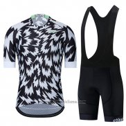 2019 Abbigliamento Ciclismo Etixxl Nero Bianco Manica Corta e Salopette