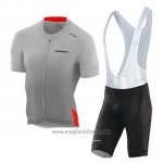 2020 Abbigliamento Ciclismo Orbea Giallo Arancione Manica Corta e Salopette