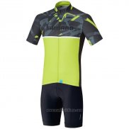 2020 Abbigliamento Ciclismo Shimano Giallo Manica Corta e Salopette