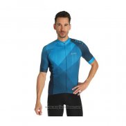 2021 Abbigliamento Ciclismo Loffler Blu Manica Corta e Salopette