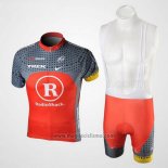 2010 Abbigliamento Ciclismo Radioshack Arancione e Grigio Manica Corta e Salopette