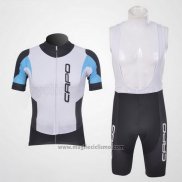 2011 Abbigliamento Ciclismo Capo Nero e Bianco Manica Corta e Salopette