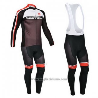 2013 Abbigliamento Ciclismo Castelli Fuxia Manica Lunga e Salopette