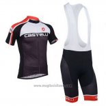 2013 Abbigliamento Ciclismo Castelli Nero Manica Corta e Salopette