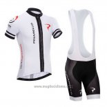 2014 Abbigliamento Ciclismo Pinarello Bianco Manica Corta e Salopette