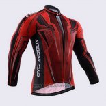 2015 Abbigliamento Ciclismo Fox Cyclingbox Nero Rosso Manica Lunga e Salopette