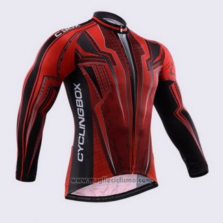 2015 Abbigliamento Ciclismo Fox Cyclingbox Nero Rosso Manica Lunga e Salopette