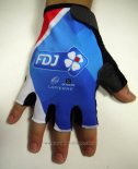 2015 FDJ Guanti Corti Ciclismo Blu