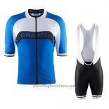 2016 Abbigliamento Ciclismo Craft Blu e Bianco Manica Corta e Salopette