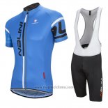 2016 Abbigliamento Ciclismo Nalini Blu Manica Corta e Salopette
