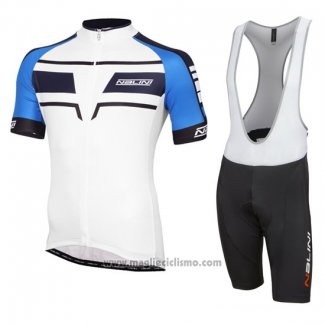 2016 Abbigliamento Ciclismo Nalini Blu e Bianco Manica Corta e Salopette