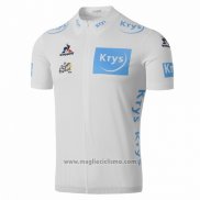 2016 Abbigliamento Ciclismo Tour de France Bianco Manica Corta e Salopette