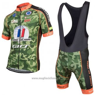 2017 Abbigliamento Ciclismo Armee De Terre Camuffamento Manica Corta e Salopette