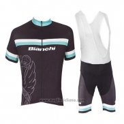 2017 Abbigliamento Ciclismo Bianchi Bianco e Azzurro Manica Corta e Salopette