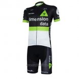 2017 Abbigliamento Ciclismo Dimension Data Bianco e Nero Manica Corta e Salopette