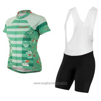 2017 Abbigliamento Ciclismo Donne Pearl Izumi Verde Manica Corta e Salopette