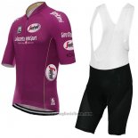 2017 Abbigliamento Ciclismo Giro d'Italia Fuxia Manica Corta e Salopette