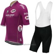 2017 Abbigliamento Ciclismo Giro d'Italia Fuxia Manica Corta e Salopette