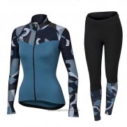 2018 Abbigliamento Ciclismo Donne Orbea Blu Manica Corta e Salopette